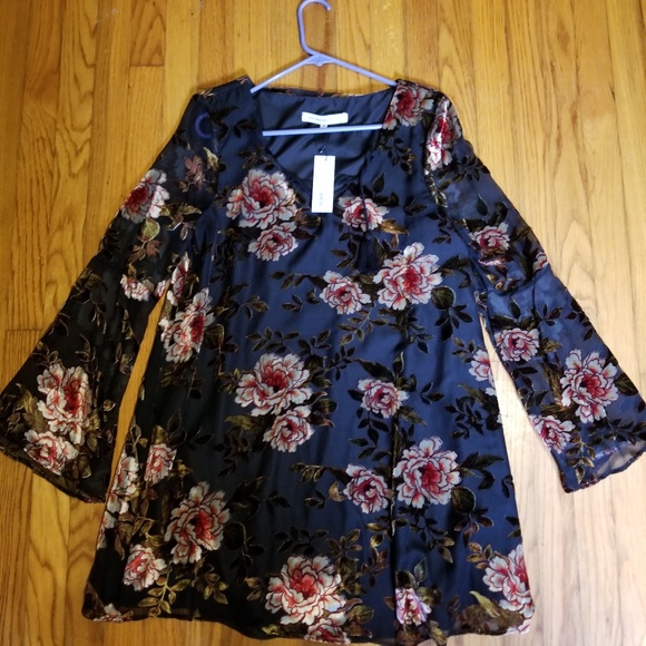 NWT gorgeous cupcakes&cashmere velvet cutout dress - Picture 1 of 4